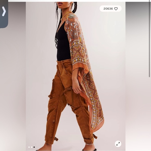 Free People Magic Dance Border Kimono. - Picture 2 of 6